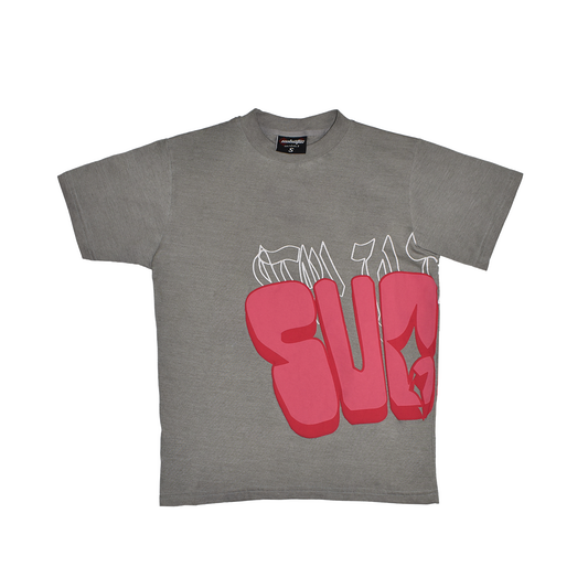 (GRAY - PINK) - BUTTERFLY T-shirt