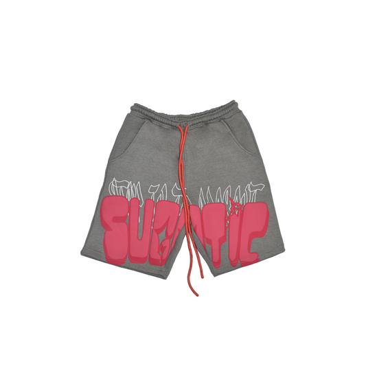 (GRAY - PINK) - BUTTERFLY Shorts