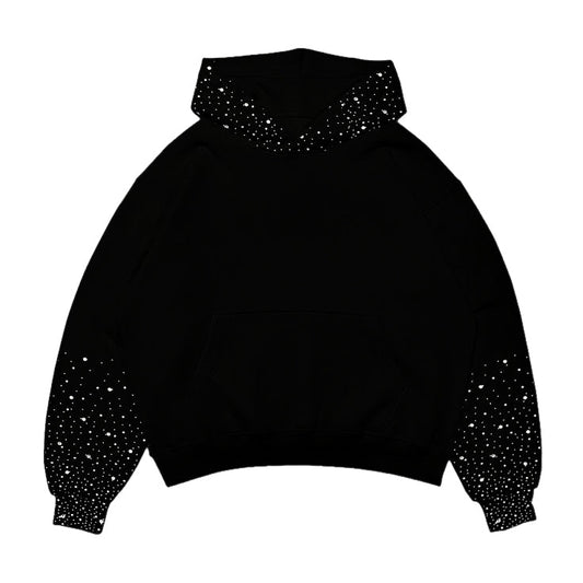 Black crystal hoodie