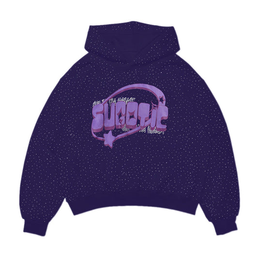 Purple Shiny Hoodie